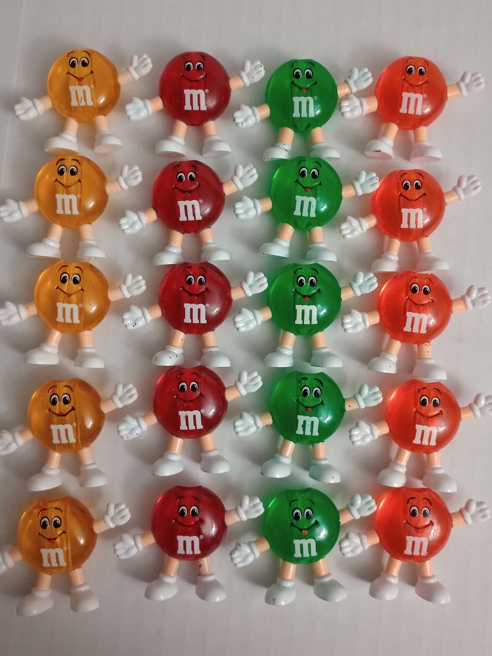 M&M Character Christmas Tree String Light Covers Set Of 20 Vintage (Covers Only)